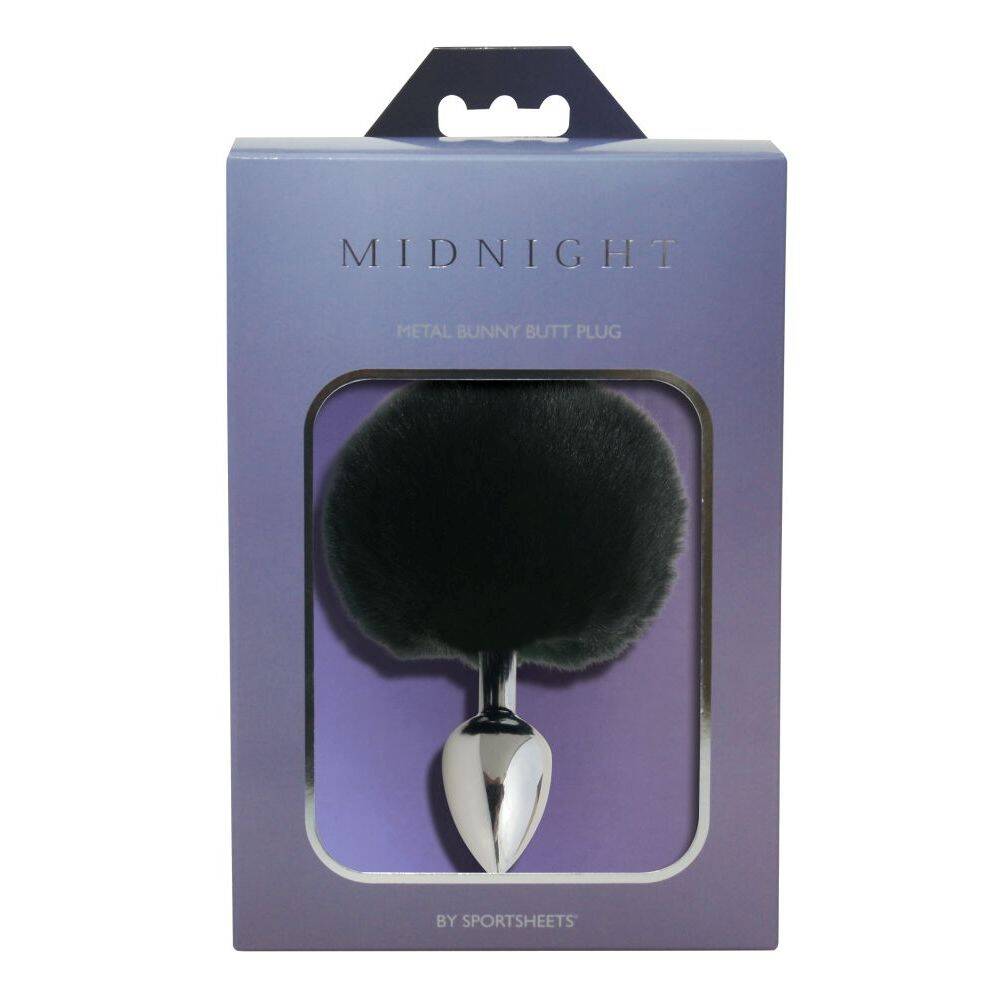 Sportsheets Midnight Metal Bunny Butt Plug