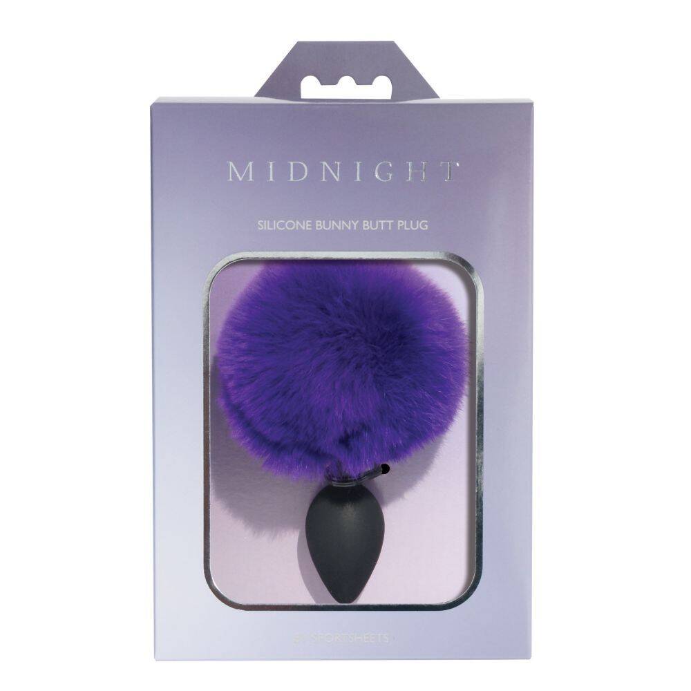 Sportsheets Midnight Silicone Bunny Butt Plug