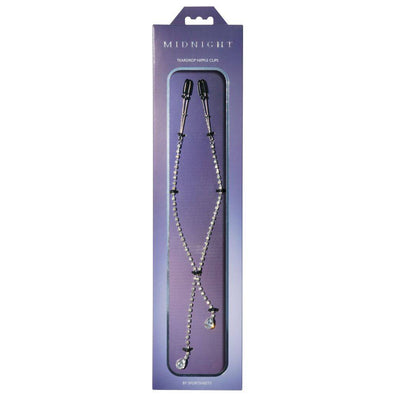 Sportsheets Midnight Teardrop Nipple Clips