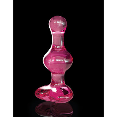 Icicles No 75 Pink Heart Glass Butt Plug