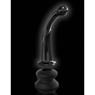 Icicles No 87 G-spot Suction Cup Glass Dildo