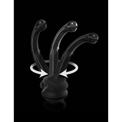 Icicles No 87 G-spot Suction Cup Glass Dildo