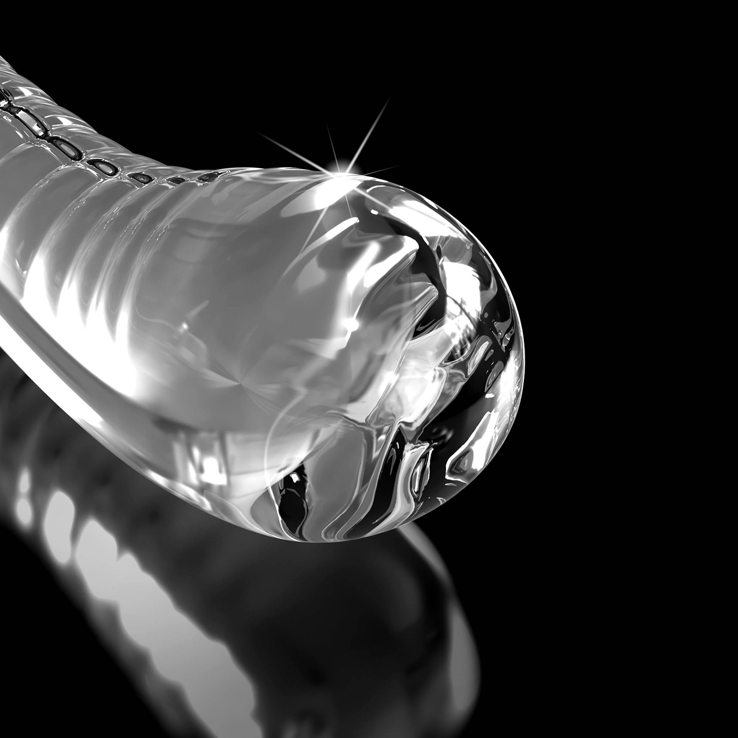 Icicles No 88 Clear Glass Dildo With Suction Cup