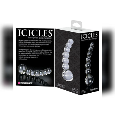 Icicles No 66 Small Beaded Glass Dildo